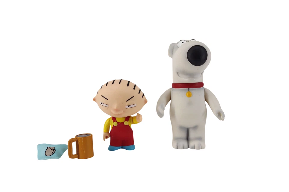 Mezco 2004 Family Guy Serie 1.5 Juego en Caja + '05 Serie 4 Cleveland Marrón Suelto Foto 3 de 4