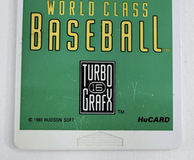 World Class Baseball (TurboGrafx-16, 1989) HuCard Game Only - Tested