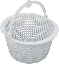 Cesta skimmer sobre el suelo de repuesto SPX1091C para cesta de filtro de piscina Hayward