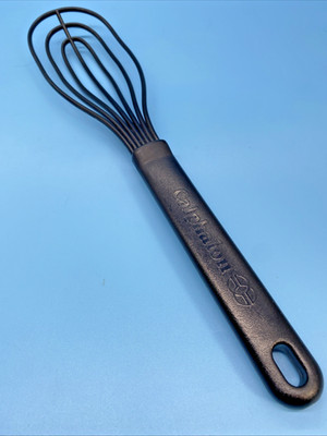Calphalon 13.5'' L Black Nylon Flat Wisk Kitchen Utensil Wipper Nice Gadget