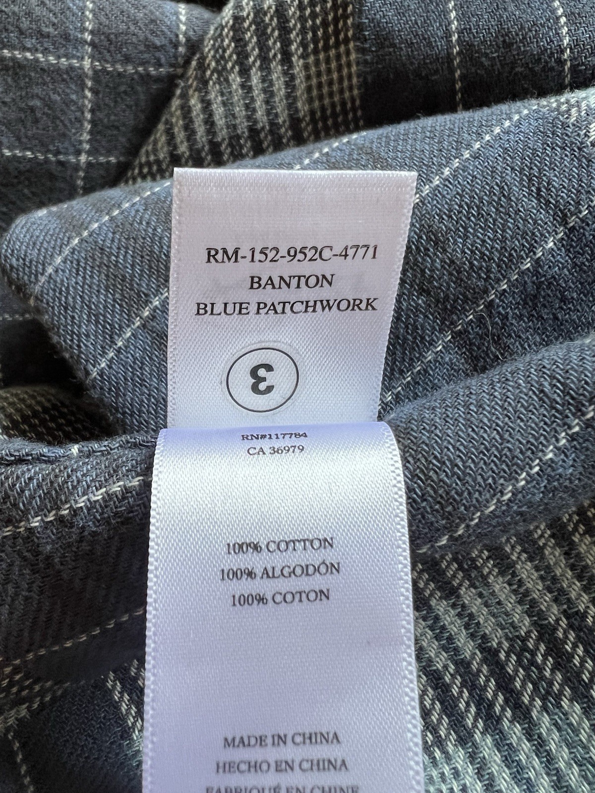 RAILS $148 Banton Blue Patchwork Button-Down Sz L… - image 11