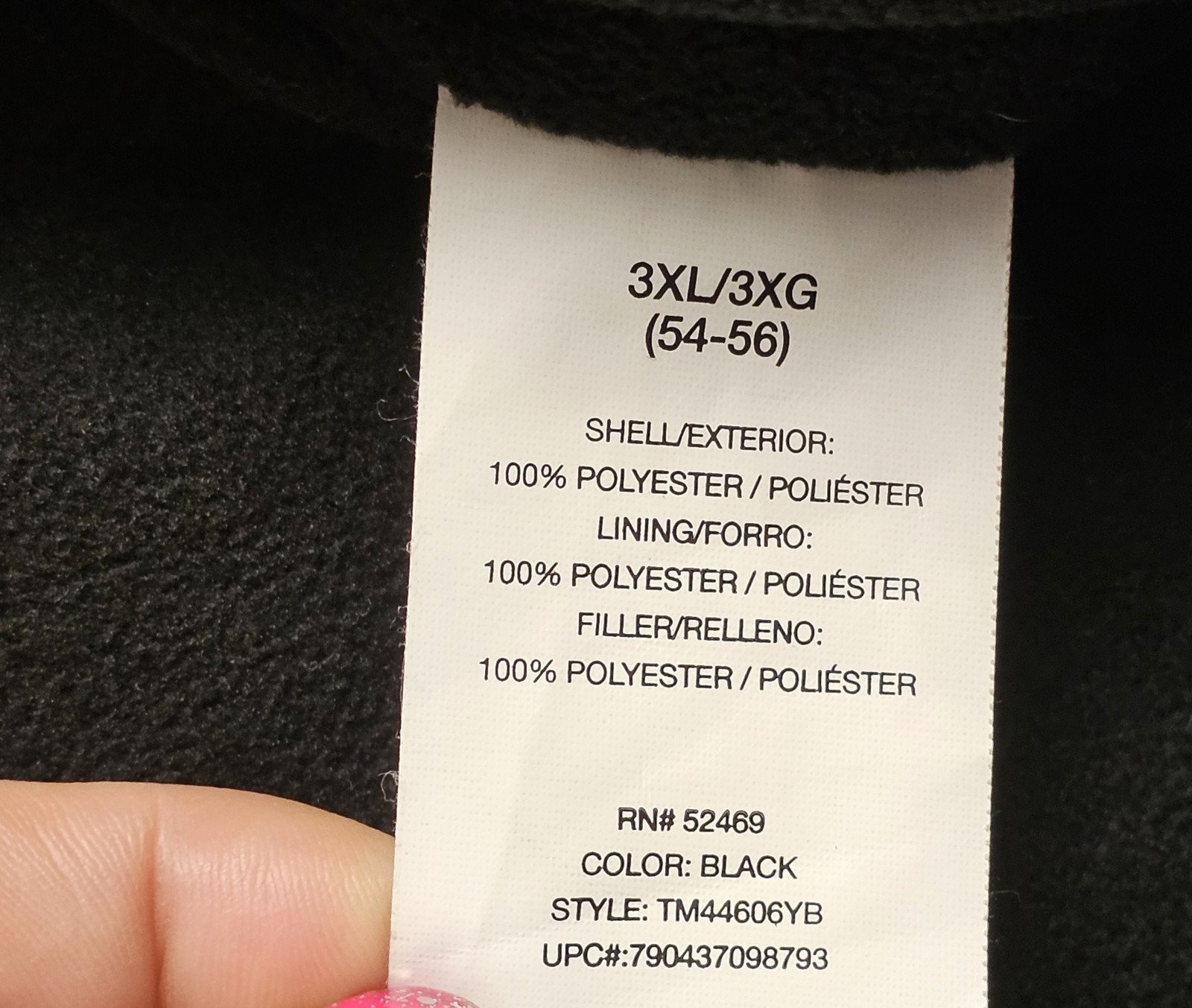 Free Tech Black Soft Shell Jacket Lined Filled Me… - image 14