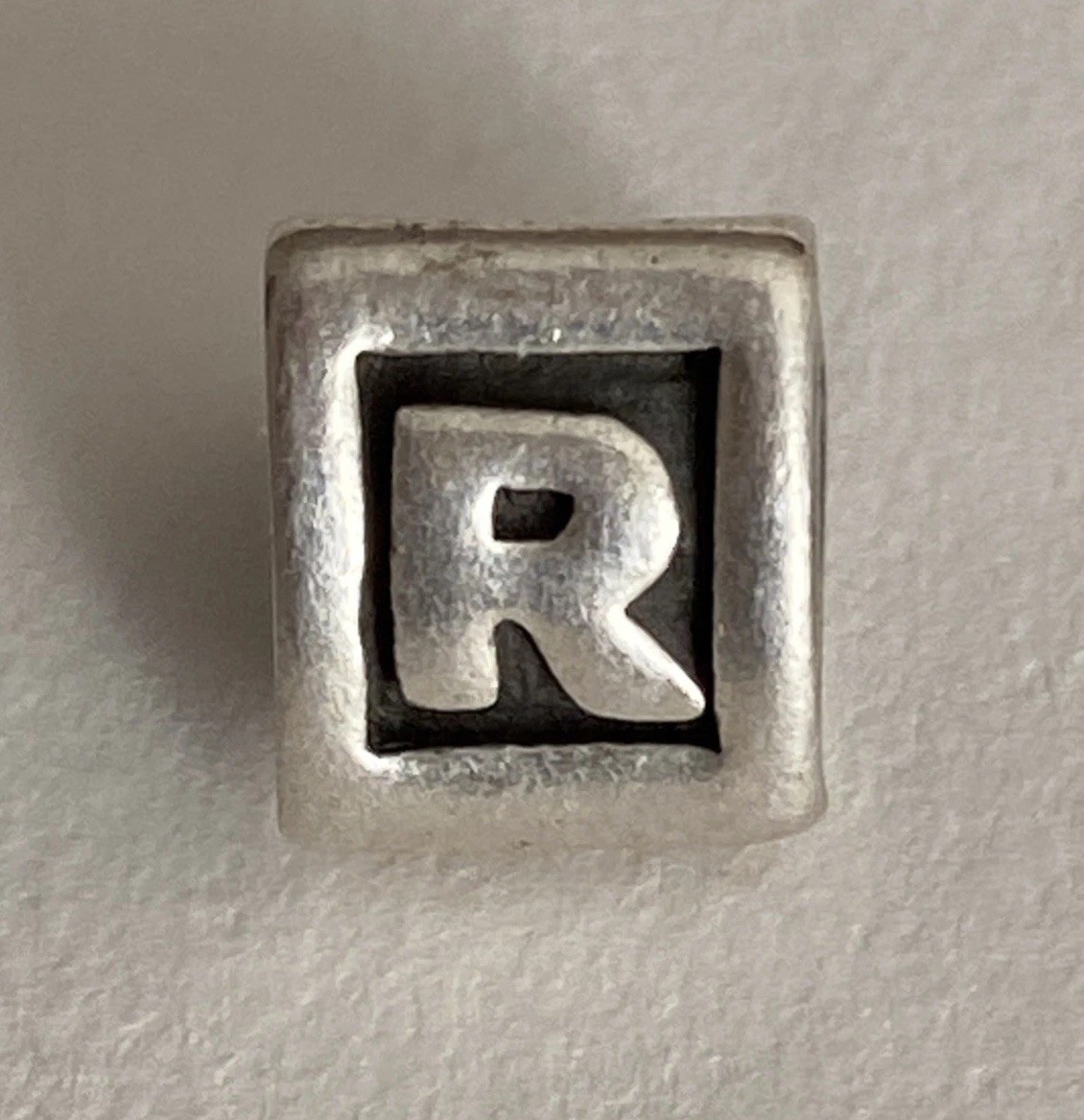 Sterling Silver Pandora Letter R Charm Bracelet for Alphabet Jewelry