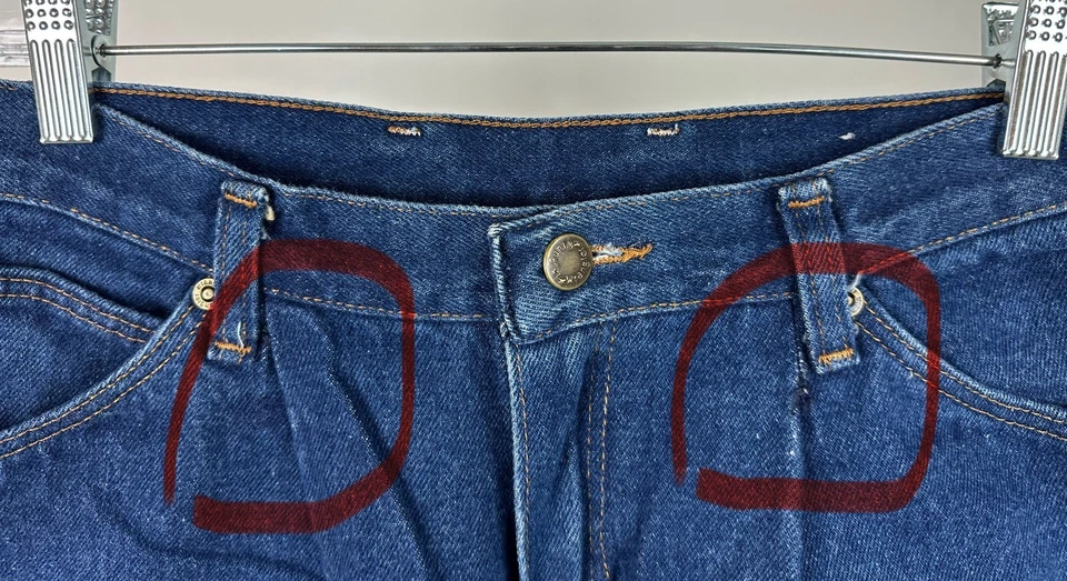 Vintage 80s Wrangler Mom Jeans Size 28 28x29 ACTUAL Relaxed Pleated High Waist - Image 4 of 4