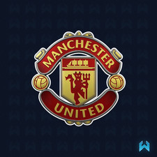Manchester United Metallic England Premier League - Premium Glossy Vinyl Sticker