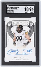 Brett Keisel Steelers Signed 2017 Panini Flawless #FS-BK #11/20 SGC 9/10 Card