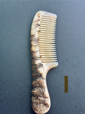 US Local 100% Handmade Anti Static Natural Sheep Horn Comb
