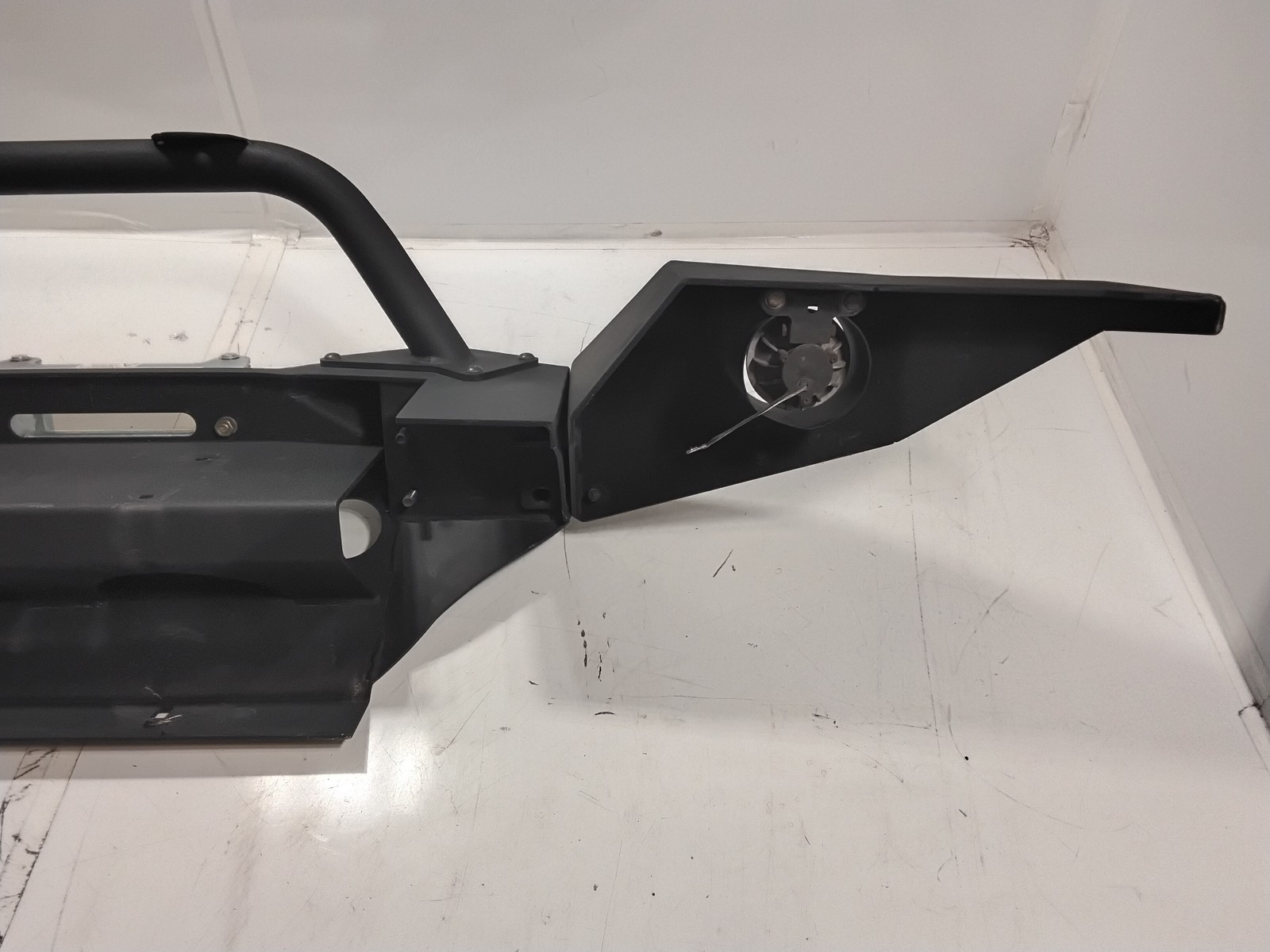 Aftermarket Front Steel Bumper with Winch Mounting Plate for 2007 Jeep Wrangler thumbnail 9