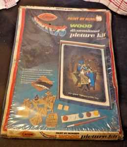 VTG Arrow Paint By Number Spirit Of 76 Wood Picture Kit NOS Washington at Valley