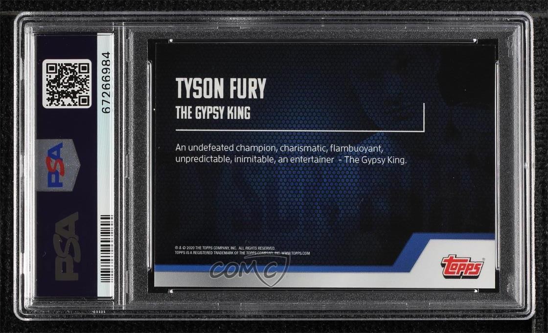 2020 Topps on Demand Tyson Fury Tyson Fury PSA 9 MINT Auto 0r9h view 2