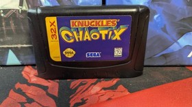 Knuckles' Chaotix (Sega Genesis 32X, 1995) Complete CIB - Tested Working 
