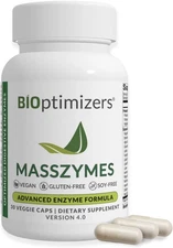 BIOptimizers Masszymes Enzyme Formula Vegan Dietary Supplement Capsules Pills