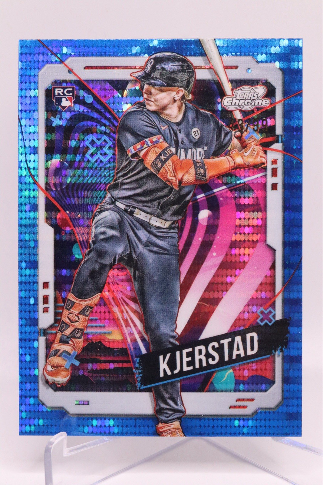 Heston Kjerstad 2024 Topps Chrome Cosmic #177 Blue Moon Refractor /99 Rookie RC