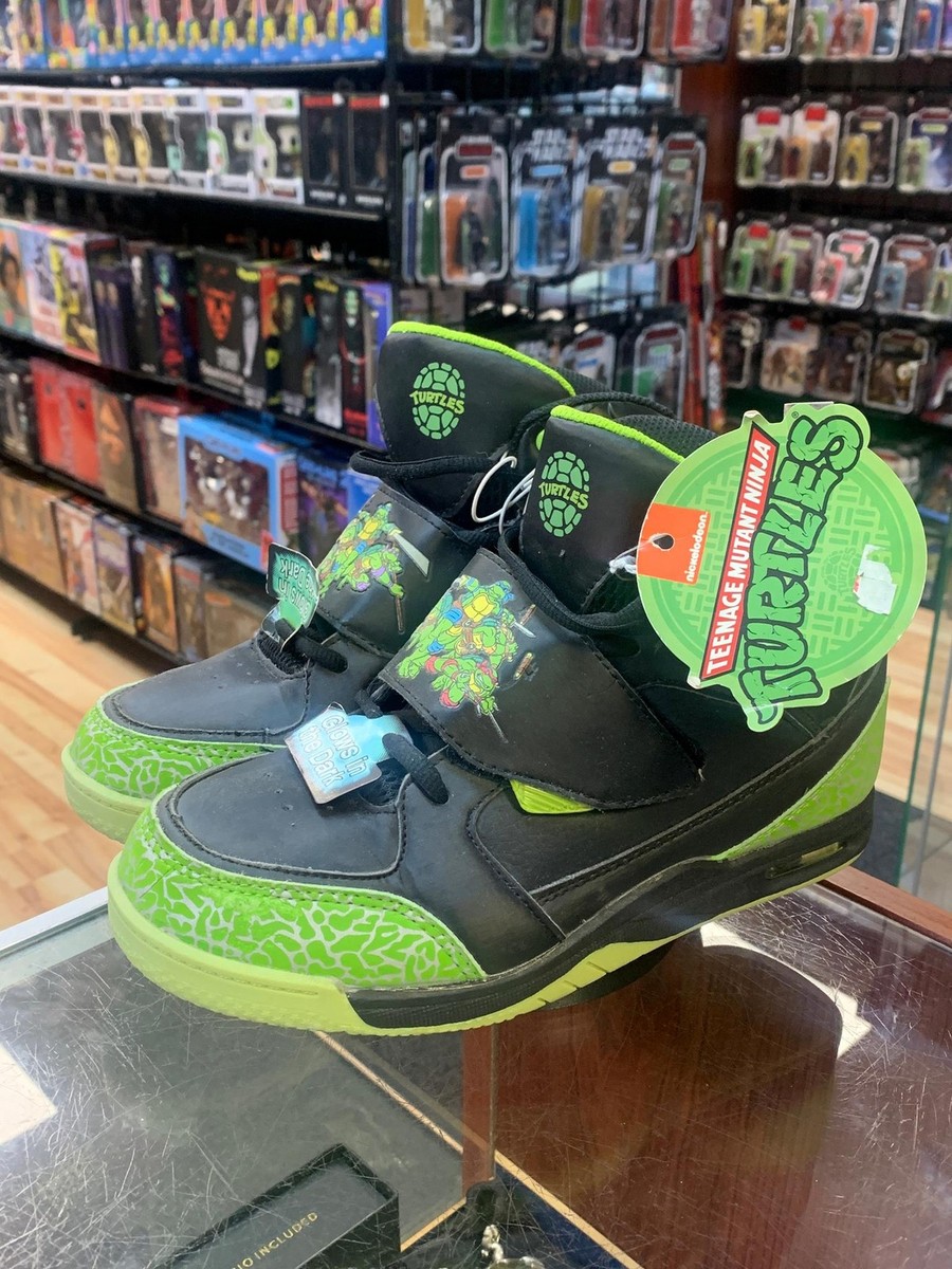 ♡くー♡ Glow in the Dark Kids Womans Sneakers SZ 6 (Vintage TMNT Ninja