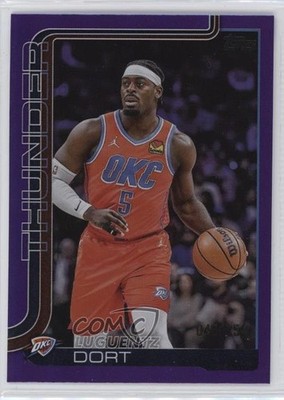 2025-26 Topps Purple Rainbow 49/250 Luguentz Dort #117 5y7