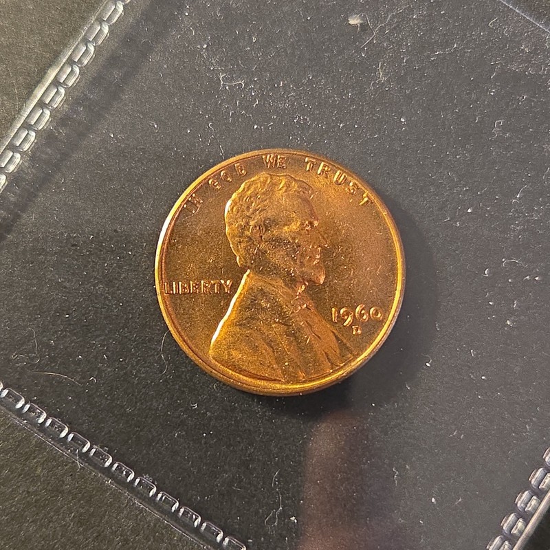 1960-D Small Date Lincoln Memorial Brilliant Uncirculated,  Red
