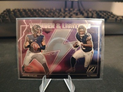 Justin Fields / DJ Moore - 2023 Panini Zenith - Thunder & Lightning #5