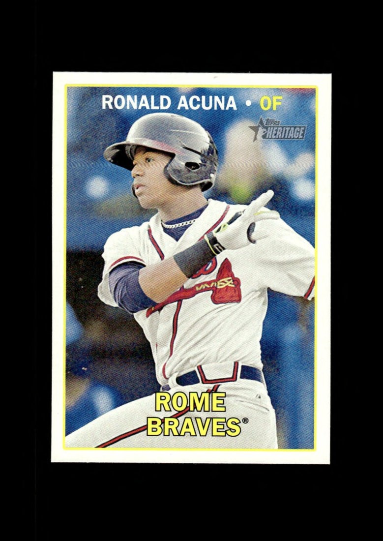 2016 Topps Heritage Minors: #165 Ronald Acuna RC NM-MT OR BETTER