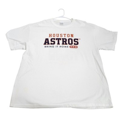 Houston Astros Shirt Mens XL White MLB Baseball Port & Company HEB Bring It Home