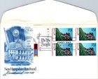 S09-6259, NEW HAMPSHIRE STATEHOOD BICENT., PLATE NUMBER BLOCK, ARTCRAFT FDC — photo 1
