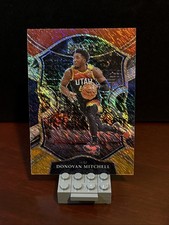 2020-21 Panini Select Orange White Yellow Shimmer Donovan Mitchell #27 Jazz Cavs
