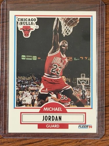 1990 Fleer Michael Jordan Error Card No Black Line #26
