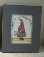 Barbara Bourgeau Richards Mini Print “ADA” 1988 #1010 Signed & Wood Framed