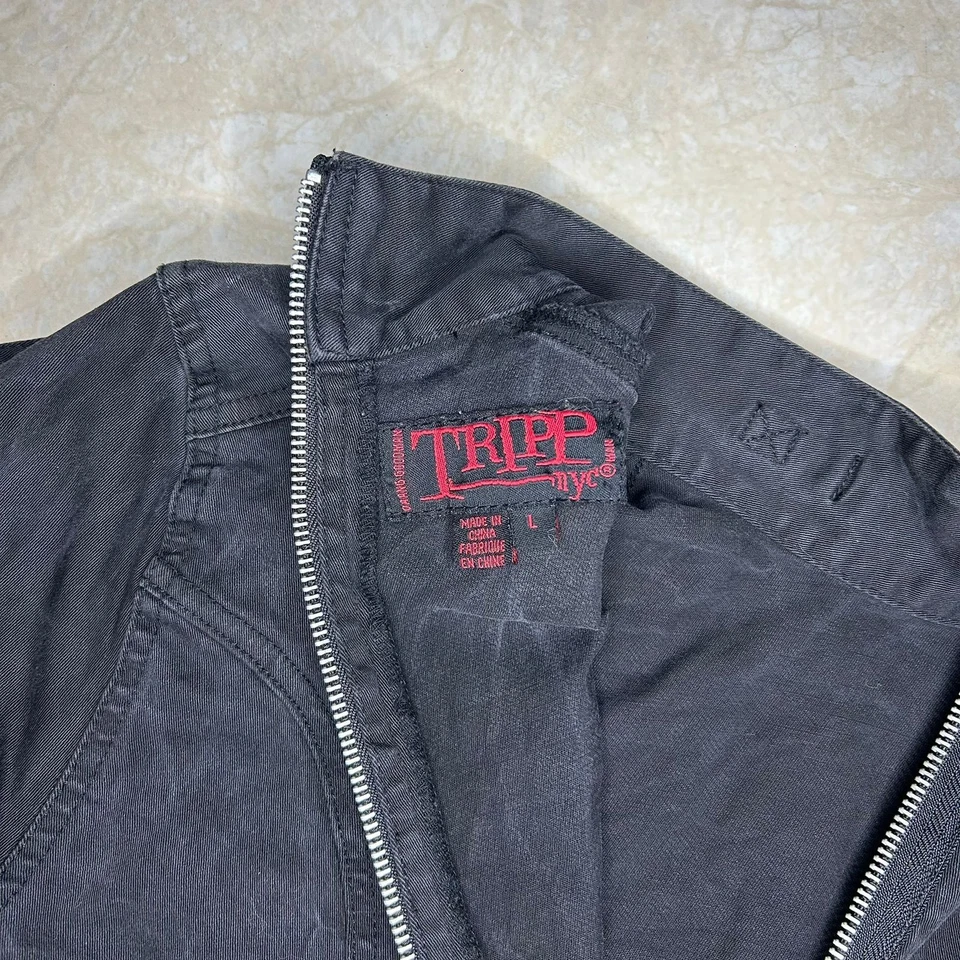 Tripp NYC 2012 Straight Jacket Restraint Goth Emo Punk Hot Topic large  - Image 3 of 4