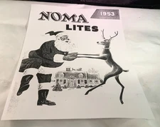 COPY 1953 NOMA CHRISTMAS LIGHTING CATALOGUE