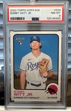 2022 Topps Heritage High Number - Bobby Witt Jr. #520 (RC) PSA 8 🔥