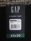 GAP, Five Pocket, Black Pants, Men's size 40x30, NWT — photo 7