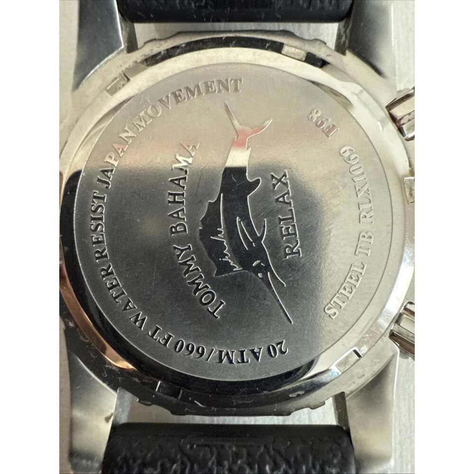 Tommy Bahama Relax RLX1069 黑色表盘 10 ATM 潜水机 — 第 3/4 张图片