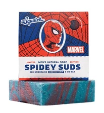 Dr. Squatch Men's Natural Bar Soap for All Skin Types, Spidey Suds, 5 oz