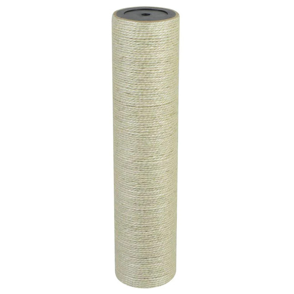 Arbre à chat griffoir en sisal 8mm et jouet suspendu pour chaton d'appartement beige