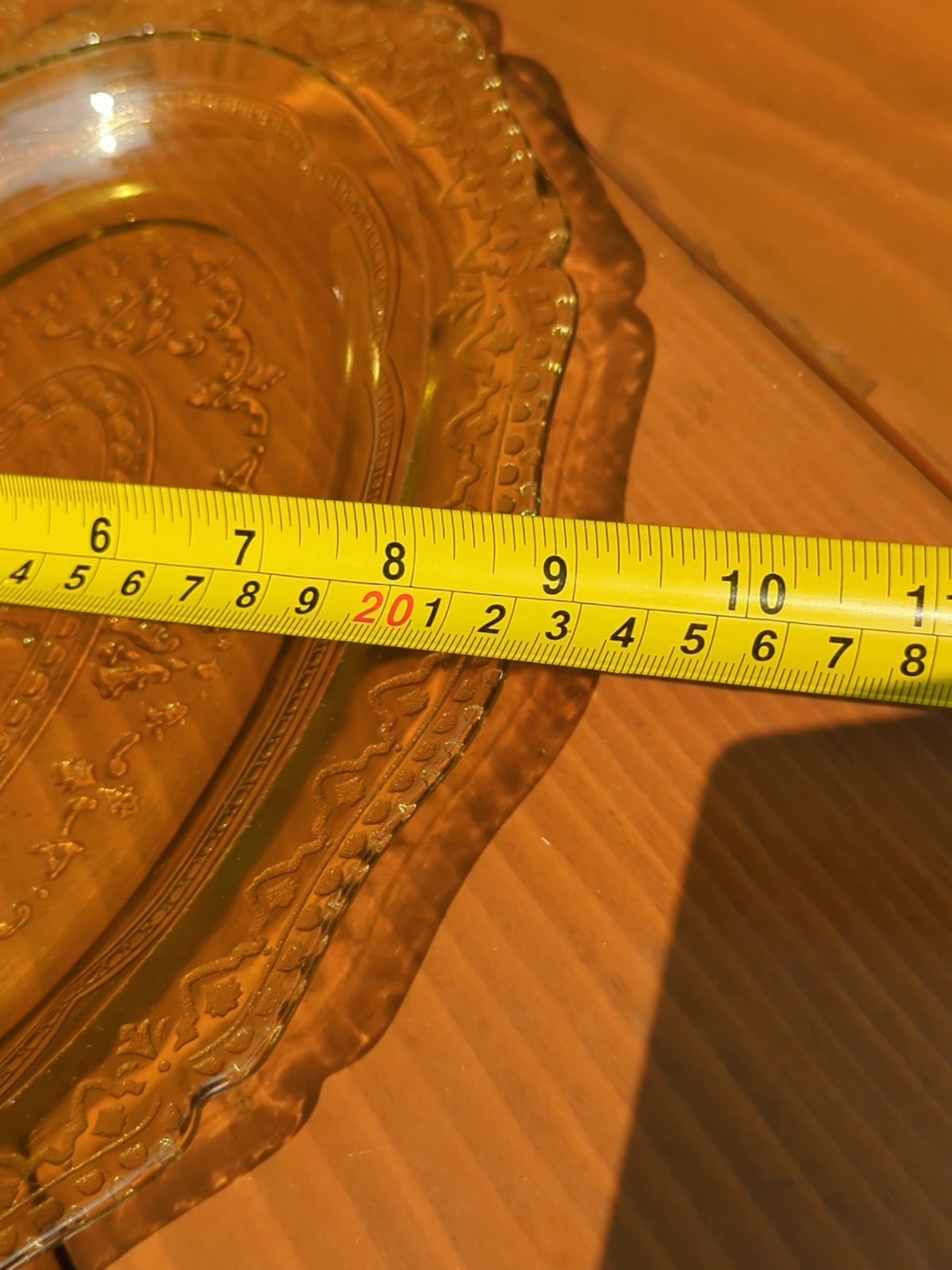 Lot of 3 Federal Patrician Spoke Amber Double Handled Bowl & Platter Depression