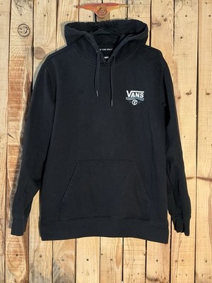 Vans Vintage Logo Black Green Hoodie Men s Small Skate Sweater