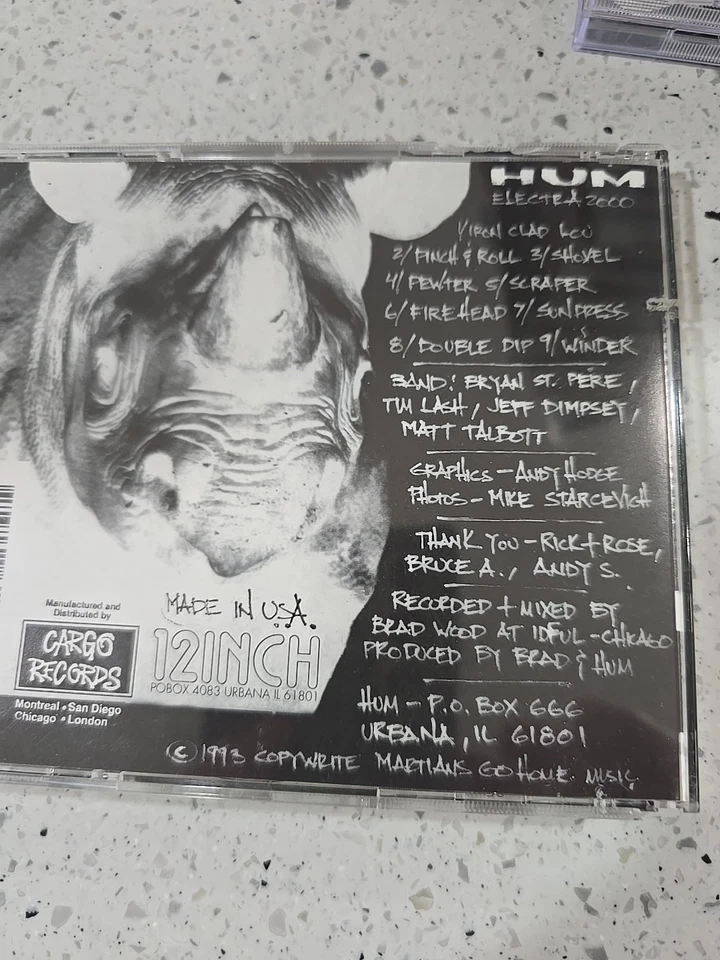 Hum Electra 2000 CD Rare OOP 1993 Cargo Records Red Letter Press Foto 2 de 3