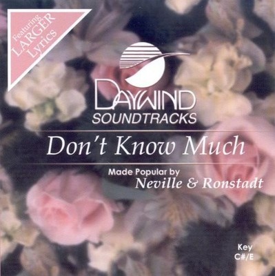 Don't Know Much [accompaniment/performance Track] - CD - Single - SEALED/NEW