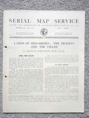 Serienkartendienst - November 1945 Ausgabe Heft (INDIEN / SIBIRIEN)