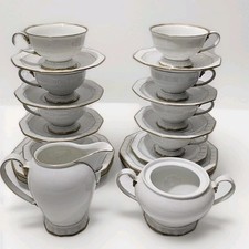 Hochwertige Kaffeetassen Eschenbach Bavaria Porzellan Service 8 Pers. Goldrand
