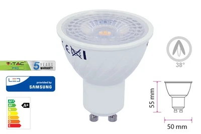 XENITE FARVISION Lampada Led GU10 7W=60W 220V 38 Gradi Bianco Neutro 4000K Chip Samsung Garanzia