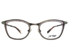 JF Rey Eyeglasses Frames JF2706 1330 Antique Silver Red Cat Eye 52-18-146
