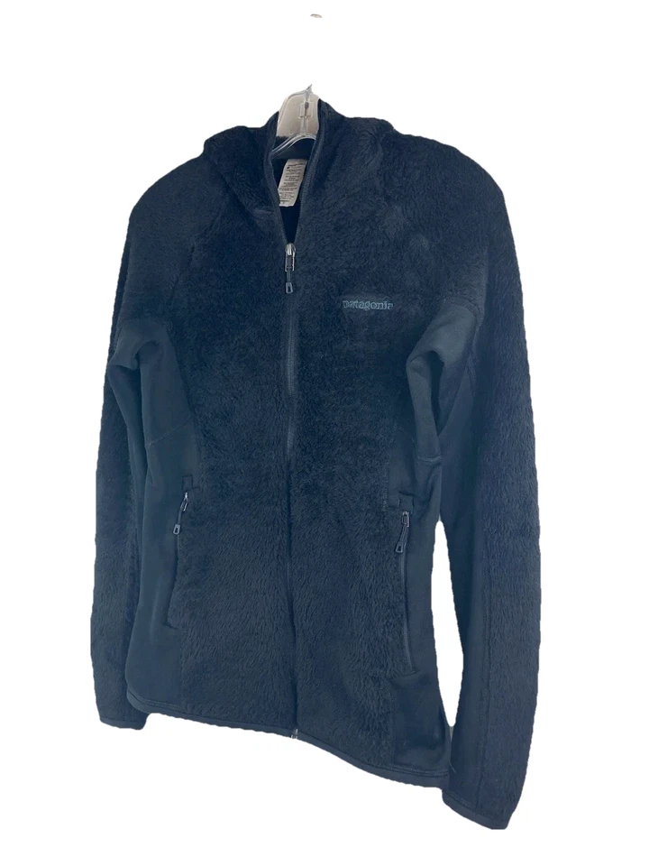 Chaqueta Patagonia R3 Hi-Loft con Capucha Polartec Térmica Profesional Mujer Pequeña Negra Foto 3 de 4