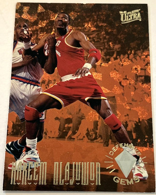 1994-95 Fleer Ultra Defensive Gems #2 Hakeem Olajuwon Houston Rockets FREE SHIP