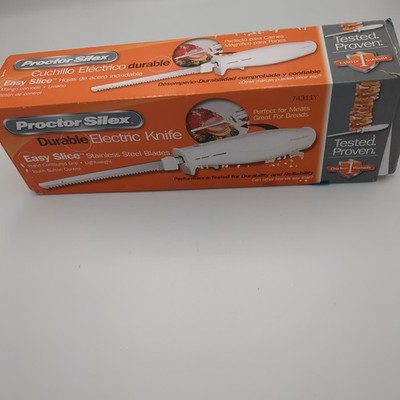 Proctor Silex Easy Slice Durable Electric Knife Stainless Steel Blades 74311Y