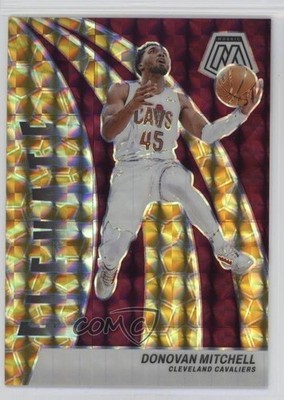 2023 Panini Mosaic Elevate Reactive Yellow Prizm 30/99 Donovan Mitchell #20 11pm