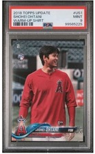 SHOHEI OHTANI 2018 TOPPS UPDATE ROOKIE SHORT PRINT #US1 PSA 9 RC PHOTO VARIATION