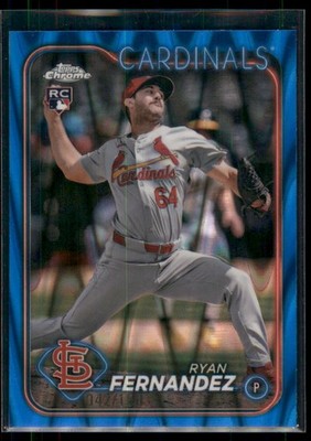 2024 Topps Chrome Update Ryan Fernandez Blue RayWave Refractor #USC115 Cardinals