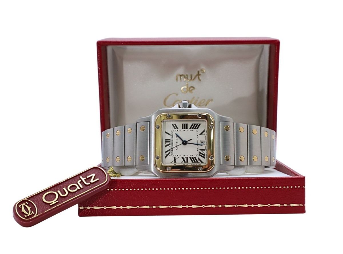 YA−MAN GR-14P Cartier Santos Galbee Vintage Two Tone Quartz Watch 187901 | eBay