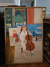 OIL PAINTING BASE BALL